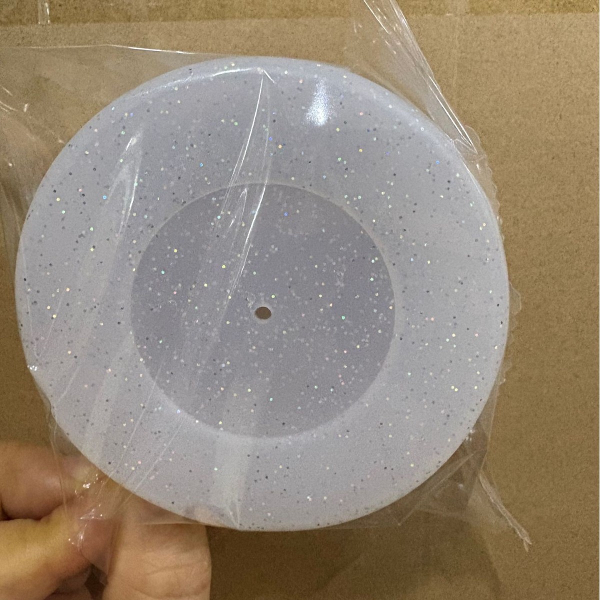 Transparent glitter 7.5cm