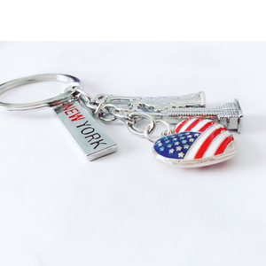 American USA Travel Souvenirs Empire <strong>State</strong> Building Key Chain Statue of Liberty <strong>Keychain</strong> I love New York - Product Image 4