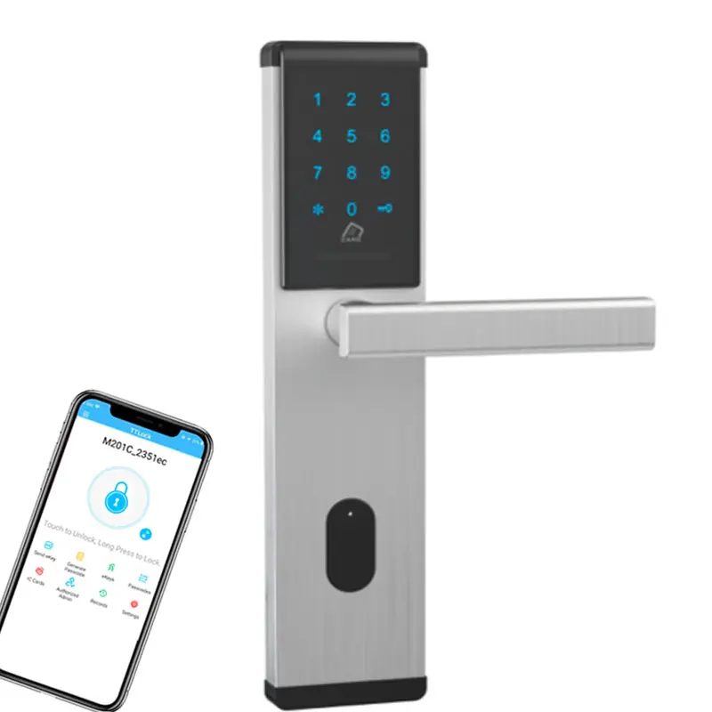 TTlock App 안전 전자 자물쇠, APP 와이파이 똑똑한 터치스크린 자물쇠, 가정 호텔 아파트를 위한 디지털 방식으로 부호 키패드 Deadbolt