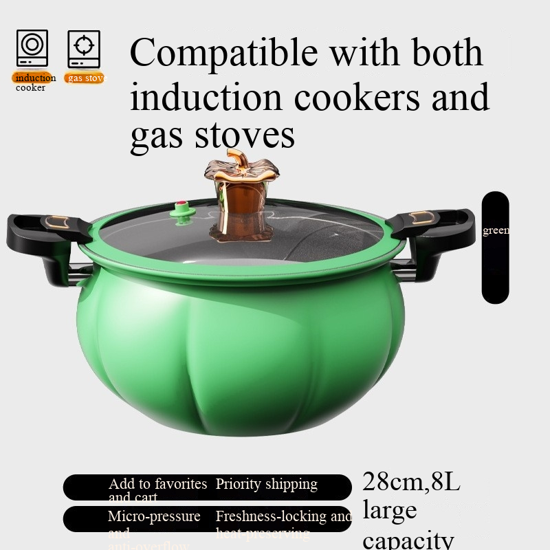 Pot citrouille verte-8l