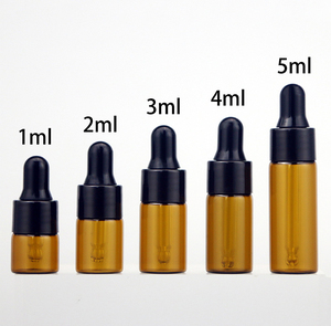 Easy to Carry Small Size 1ml 2ml 3ml 4ml 5ml Amber <strong>Dropper</strong> <strong>Bottle</strong> Using for Cosmetic - Product Image 3