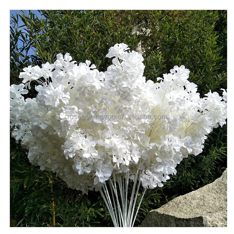 白いつる吊り造花桜花人工