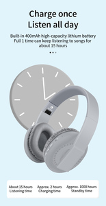 Novo Fone de Ouvido Sem Fio com Graves Potentes, Conectores USB Tipo-C, Canal Estéreo, Dobrável, <span class=keywords><strong>Bluetooth</strong></span> - Product Image 5