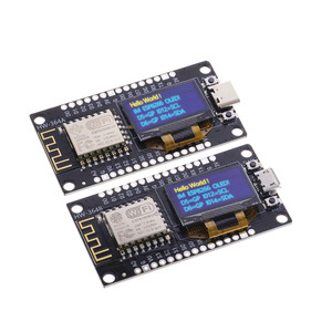 Roarkit NodeMCU ESP8266 geliştirme kurulu ile 0.96 inç OLED ekran CH340G ESP-12F WiFi modülü Arduino için TYPE-C USB/Micropyt
