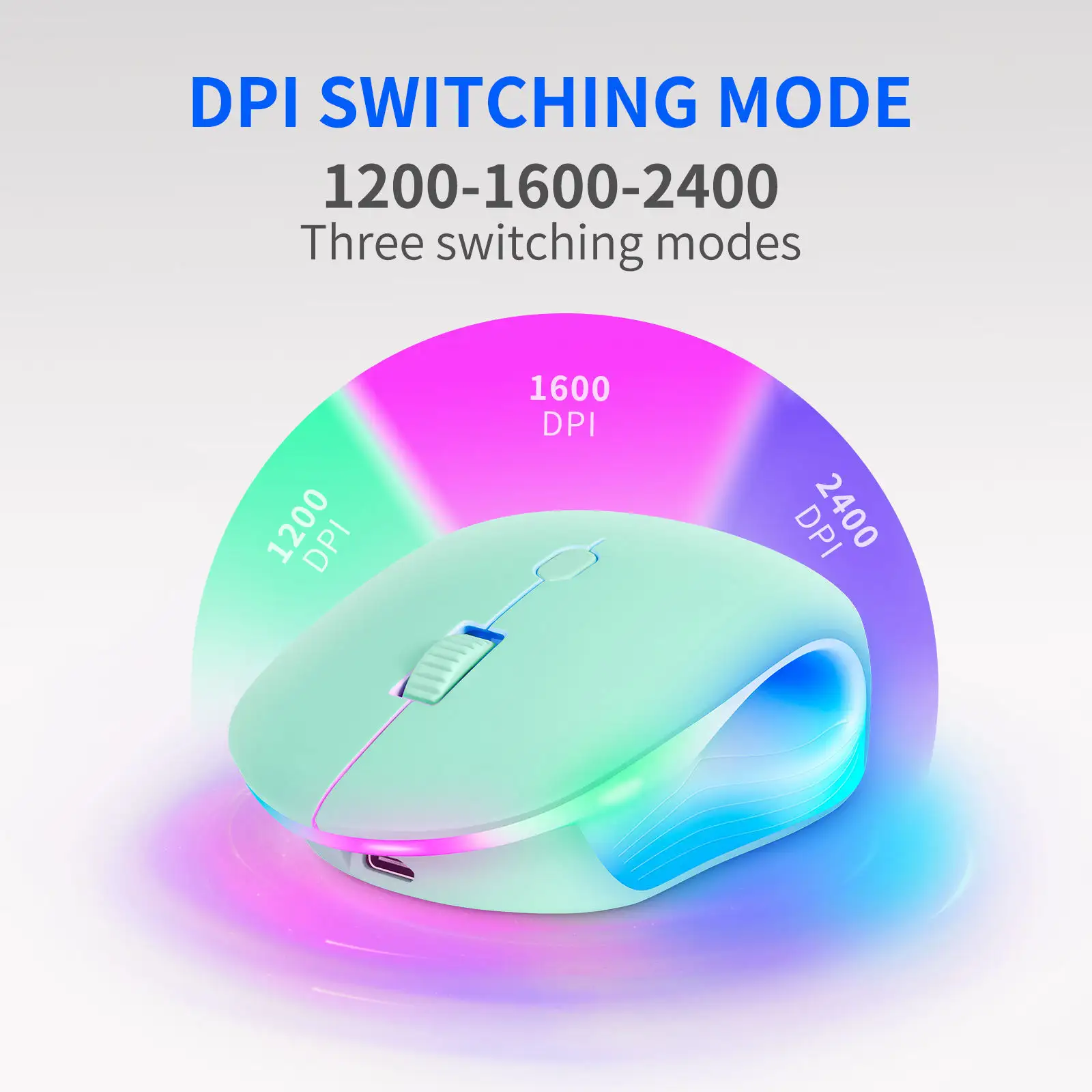Hot selling wireless mouse Type-c for office and home use  USB receiver for wireless mouse charging  silent wireless mouse
