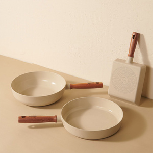 Woove đá gốm Series (PAN) cao cấp Die Cast nhôm không dính Fry Pan và chảo với lớp phủ gốm cho cảm ứng sưởi ấm - Product Image 1