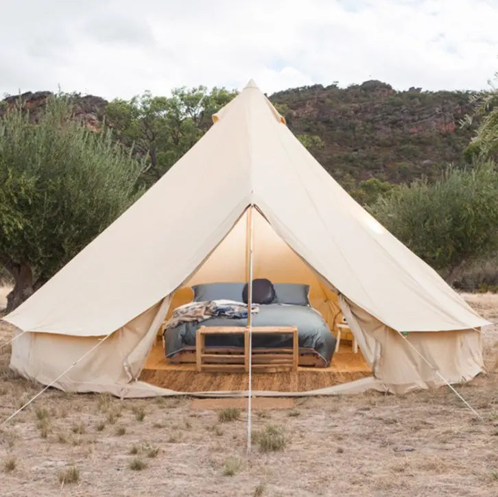 Tienda de campaña familiar de yurta Mongol de lona árabe de lujo para exteriores, carpa de lona de algodón de 3m, 4m, 5m, 6m y 7m, para Glamping, 2022