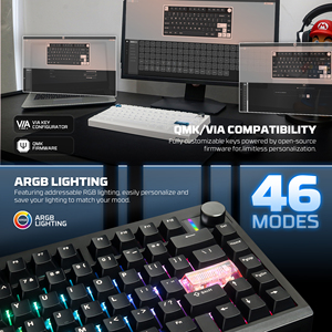 FANTECH MK921 Wireless <strong>Programmable</strong> RGB Gaming <strong>Keyboard</strong> 80 Keys Wired <strong>Mechanical</strong> <strong>Keyboard</strong> Full-Key Anti-Ghosting BT <strong>Keyboard</strong> - Product Image 6