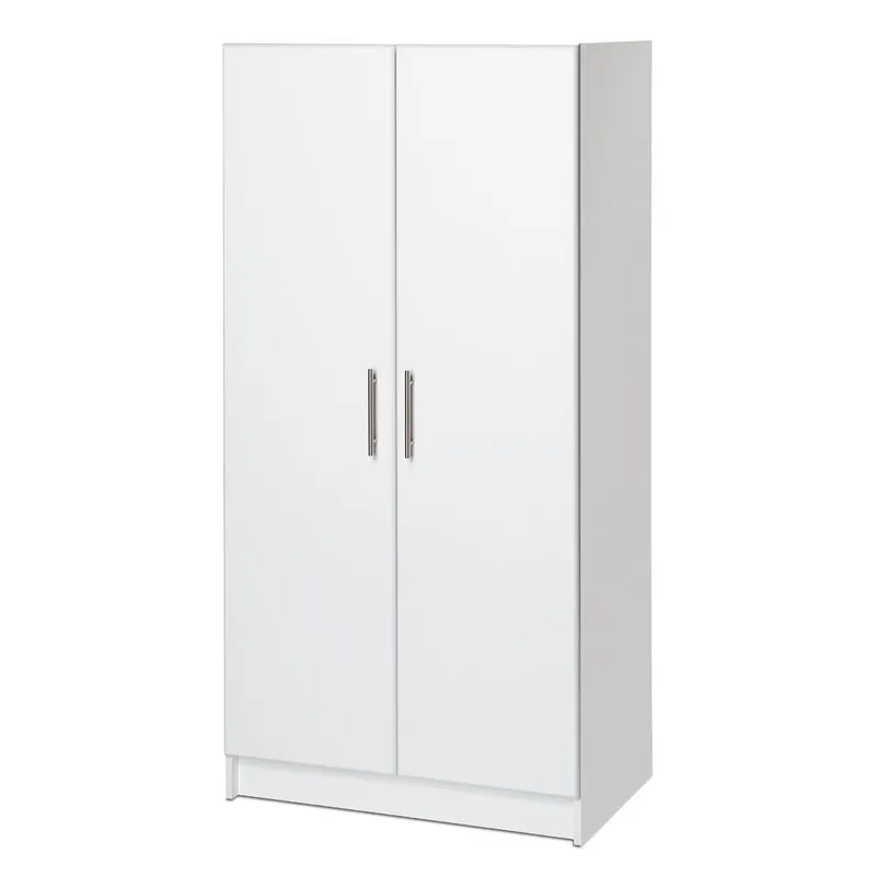 Armoire en bois à deux portes sans tiroirs, économique et blanc, bon marché, 2019