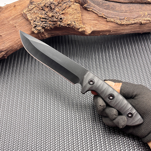 Ngoài Trời Chiến Thuật Cố Định Lưỡi Dao Với Bowe Dao Kit Thẳng Lưỡi Thép G10 Xử Lý Còi La Bàn Đèn Pin - Product Image 2