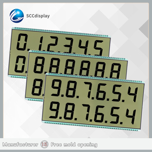 SJXDGN034 su misura 7 segmento statico schermo LCD eccellente Display produttore a basso consumo energetico macchina di rifornimento LCD - Product Image 2