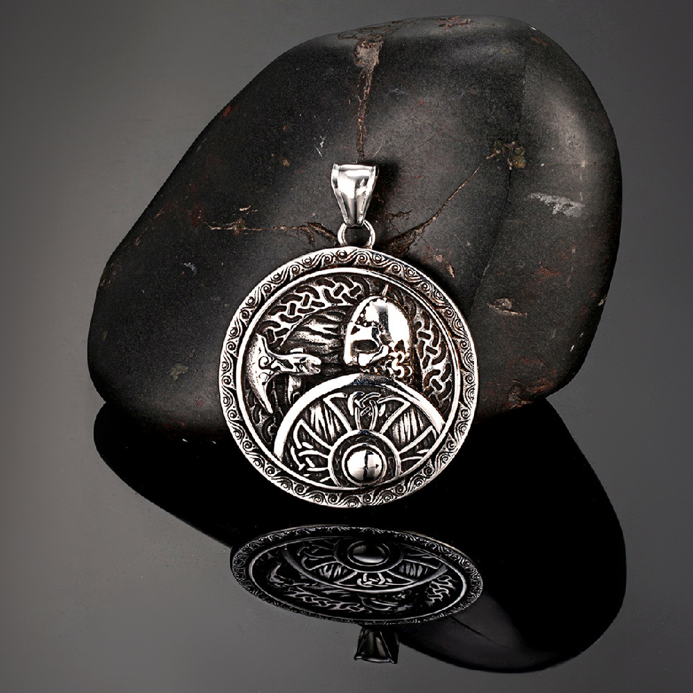 Steel-colored single pendant