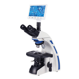 Microscopio trinocular de Laboratorio Profesional, compuesto con luz LED, con pantalla - Product Image 6