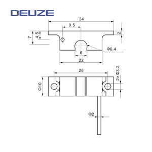 Deuze pa64crm02 דרך קרן סוג מובנה מגדלת נוזל זיהוי נוזל פוטואלקטרי
