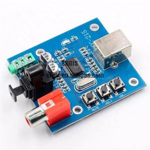 PCM2704 <strong>Audio</strong> DAC USB to S/PDIF Sound Card hifi DAC Decoder Board 3.5mm Analog Coaxial Optical Fiber Output A1-010 - Product Image 1