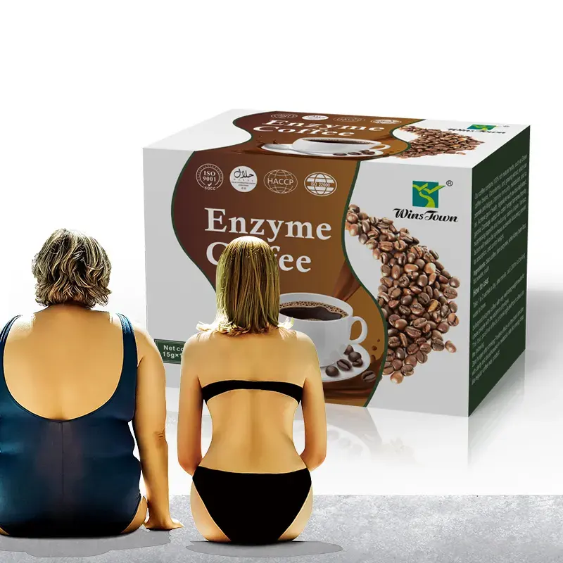 Fabrika fiyat Sliming enzim deliciously kahve diyet doğal bitkisel bulletp kurşun geçirmez zayıflama enzim kahve kilo kaybı için