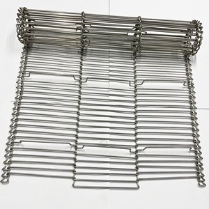 SS304 SS316 Enrober Flat Wire Mesh Conveyor Belt for Protein Bars - Product Image 1