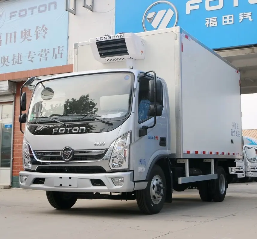 Marcas famosas de China FAW Light Duty-Camión de refrigeración de transporte de carga profundamente congelado de 28 grados