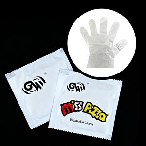 Gà rán chế biến cá nhân đóng gói Găng tay dùng một lần chuyên nghiệp tùy chỉnh OEM/ODM Hot Bán hạt PE găng tay - Product Image 1