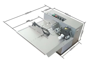 Automatische feste Tinten strahl walze Datum Chargen nummer Druck Codierung Codierer Maschine Edelstahl lackierte Eisens chale