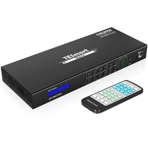 TESmart High Quality <strong>hdmi</strong> matrix <strong>Splitter</strong> <strong>4</strong> in <strong>4</strong> Out Support HDR HDCP 2.2 L/R Audio 4x4 <strong>hdmi</strong> matrix Switcher 4k - Product Image 1