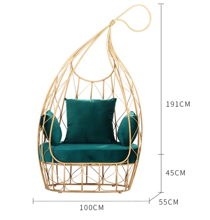 Nordic modellazione di moda creativa innovazione design in ferro battuto divano sedia