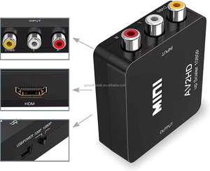 <strong>Mini</strong> 1080P HD 2 AV Converter for PS3 PS4 <strong>Xbox</strong> 360 AV2HD Audio Video Adapter 3RCA <strong>MINI</strong> Converter Box