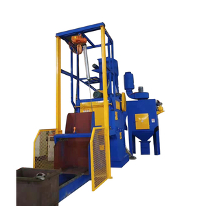 Q328 Crawler Belt Shot <strong>Blasting</strong> Machine for Casting Manual Cleaning with Engine and Motor Deflashing and Burnishing - Product Image 1