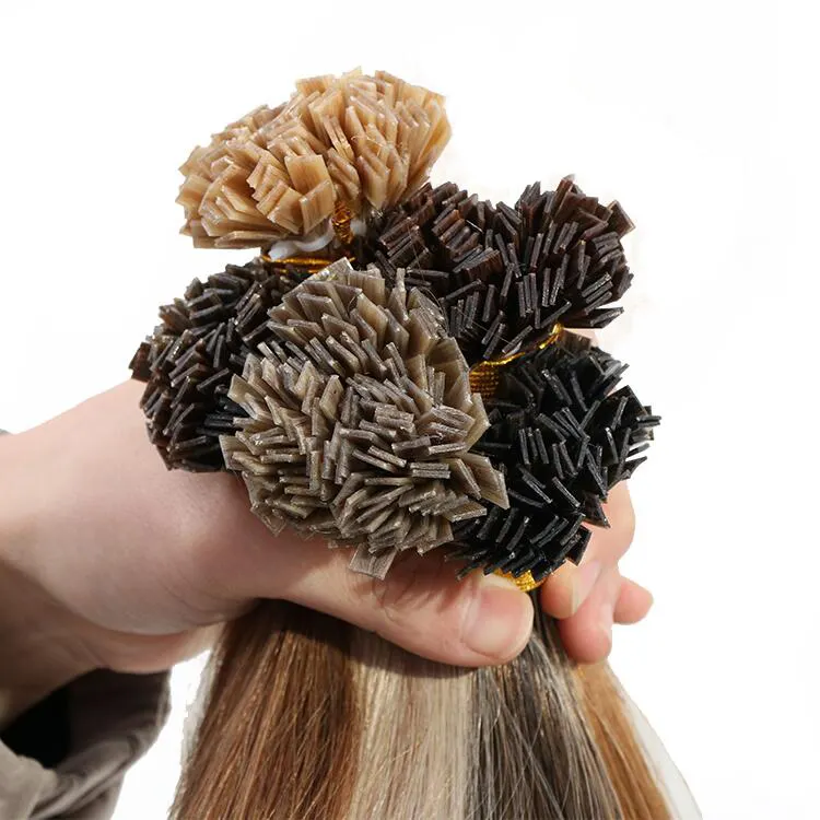 Ktip Hair Extensions 12A Double Drawn Russische Platte Keratine K Tip Hair Extensions Menselijk Haar