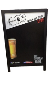 Gỗ miễn phí vận đứng bảng đen MỘT-Khung Bánh Sandwich Dấu Hiệu Kép Double Sided bảng đen - Product Image 3