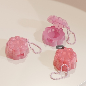 Jinze rỗng <span class=keywords><strong>mini</strong></span> nhựa Eyeshadow Trường hợp với Keychain vuông Blush <span class=keywords><strong>Lip</strong></span> trường hợp - Product Image 1