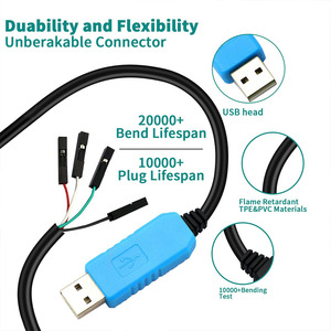 PL2303TA <strong>USB</strong> to TTL Download Cable RS232 <strong>Serial</strong> <strong>Console</strong> Debug Cable for <strong>Raspberry</strong> <strong>PI</strong> Emulators and Programmers' Accessory