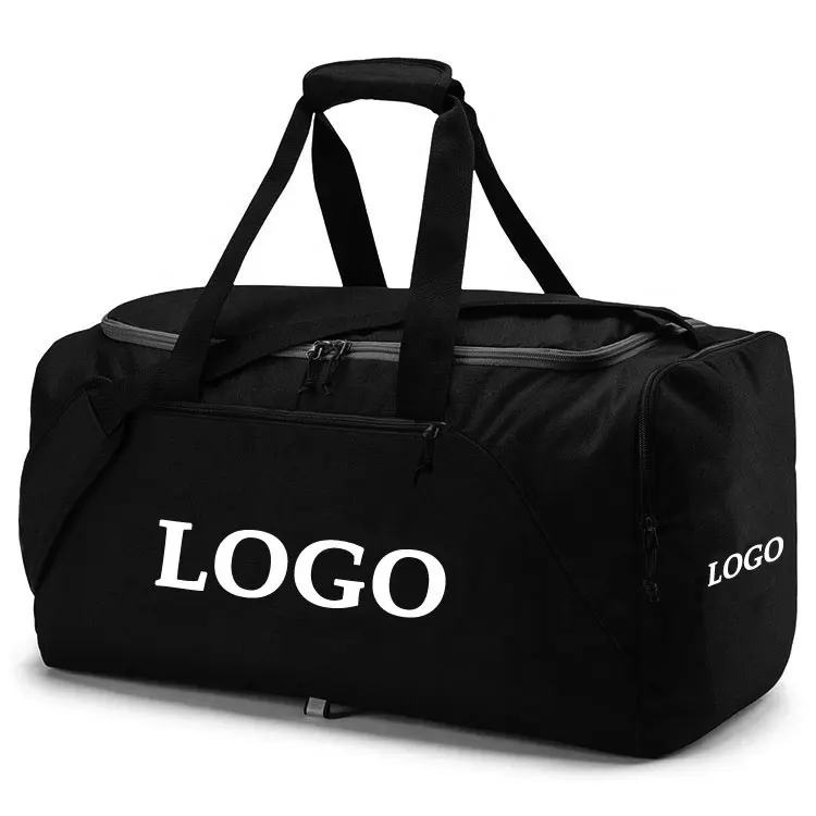 Büyük açık Sneaker silindir seyahat çantası su geçirmez kadınlar atletik takım Fitness salonu spor erkekler için silindir çanta özel Logo
