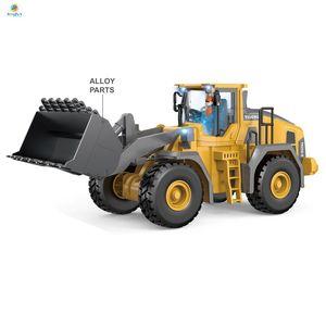 1:20 Scale Remote Alloy <strong>Model</strong> 9CH <strong>RC</strong> Dump Truck Hydraulic System 2.4GHz Lights Sound Mini Metal Mining Hobby Car Charging - Product Image 3