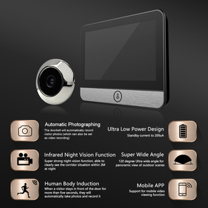 Hot Sale <strong>Video</strong> <strong>Intercom</strong> Night Vision Smart Cat Eye Support <strong>Motion</strong> <strong>Detection</strong> Door Viewer Viewer - Product Image 4