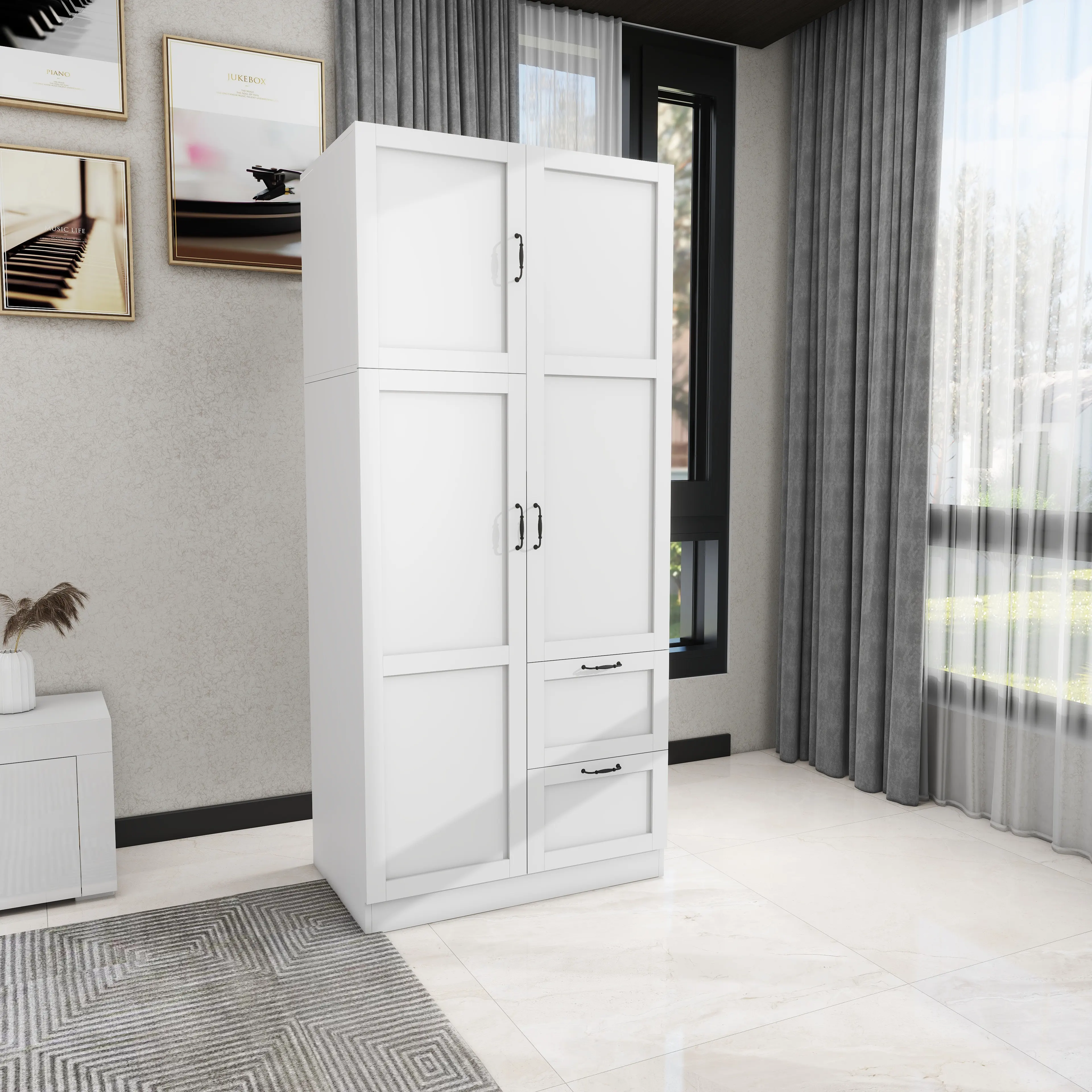 Nouveau design de garde-robe nordique armoire dames garde-robe design chambre belle garde-robe design