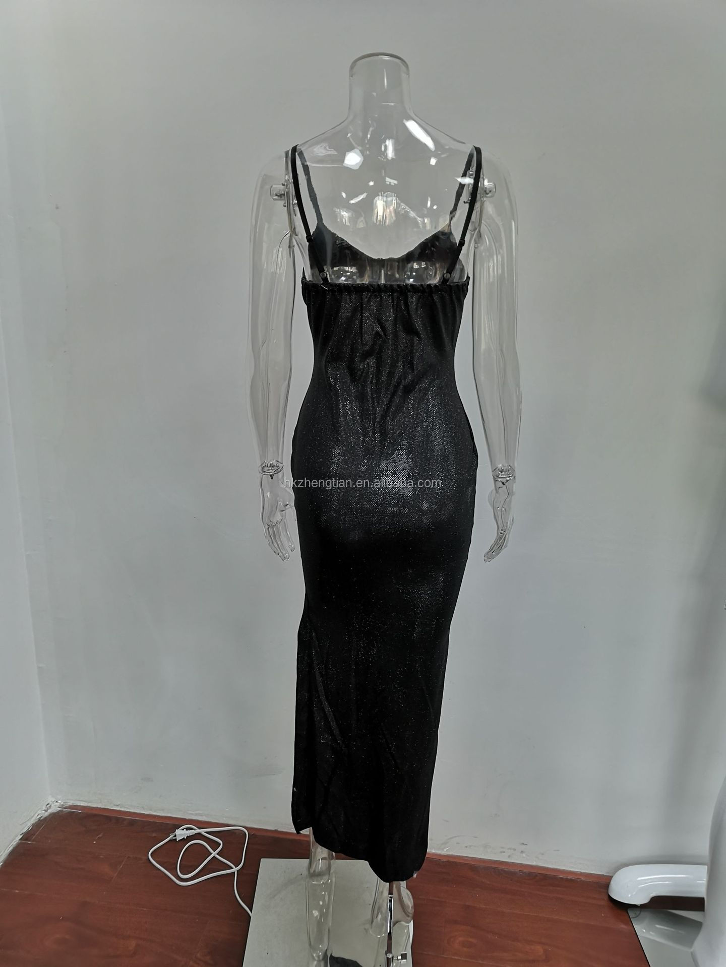 Deep V sexy Sequins Dress Women Wrap Ruched Sleeveless Long Dresses Ladies Cocktail Nightclub Party Dress Vestidos