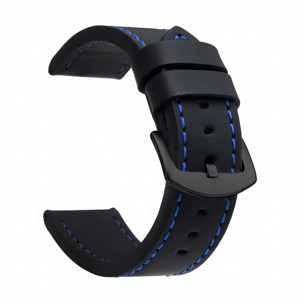 Black band blue thread-black buckle