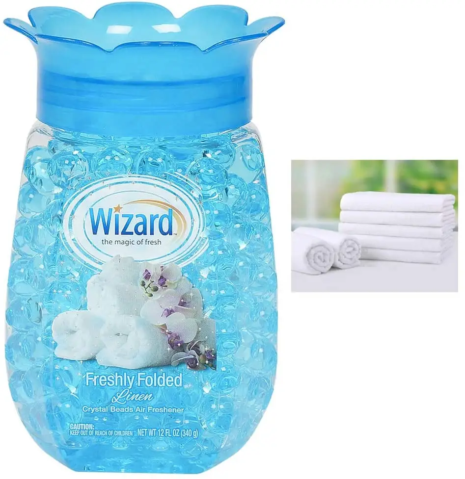 Fragrância natural de longa duração eua 8 oz e todos os certificados aprovados contas de água cristal desodorante purificador de ar
