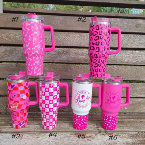 6 renkler toptan 40oz sıcak pembe kalp aşk sevgililer Tumblers sevgililer çift duvar kalp Tumblers hediyeler için - Product Image 1
