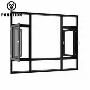 Guangdong Foshan Puertas corredizas de aluminio y ventanas de vidrio Vidrio de tamaño completo con precio bajo y ventana y puerta de alta calidad