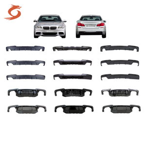 BMW 5 serisi F10 M-SPOIRT m-tech için parlak siyah anti-kilit fren sistemi arka ÖN TAMPON M performans tipi arka difüzör - Product Image 2
