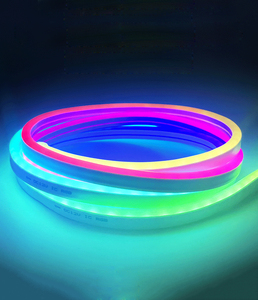 חיצוני עמיד למים צבעוני rgb קסם 5v הוביל אור גמיש אור חבל ניאון כבל פס אור רצועת מחשב רקע תפאורה