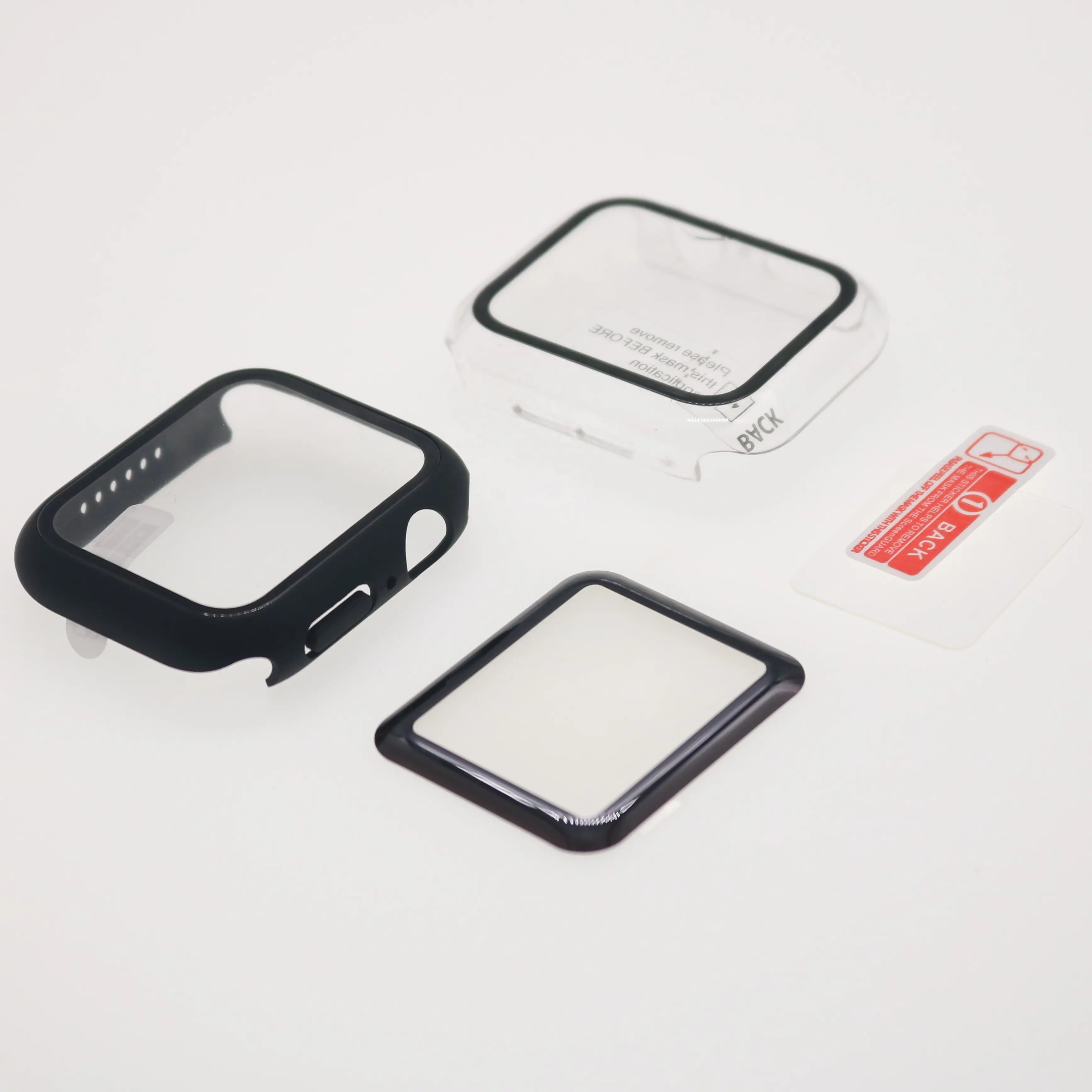 Protector de pantalla para apple watch, cristal transparente, 2.5D, 3D, 9h, series6, 44mm, precio de fábrica