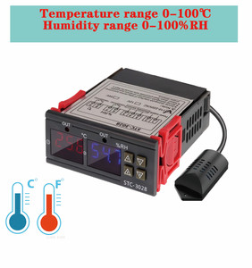 Controlador de pantalla dual de temperatura y humedad con sensor de longitud de cable de 1m, 1 metro - Product Image 4