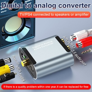 1080P dijital Analog dönüştürücü Analog Spdif Lotus ses adaptörü ile 3.5mm dekoder dönüştürücü - Product Image 6
