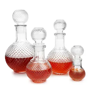 Wholesale Round 250ml500ml1000ml Wine <strong>Whisky</strong> Bottles clear Decanter Storage tank