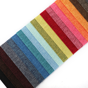 Yüksek kalite 100% Polyester keten bakmak kanepe kumaş nefes ve iyileştirici ev kullanımı için dokuma düz tarzı perdeler - Product Image 5