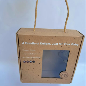Customized Hand-held Kraf Tpaper Packaging <strong>Boxes</strong> Eco-friendly and Degradable <strong>Paper</strong> <strong>Boxes</strong> with Windows Are Used for Candy - Product Image 6