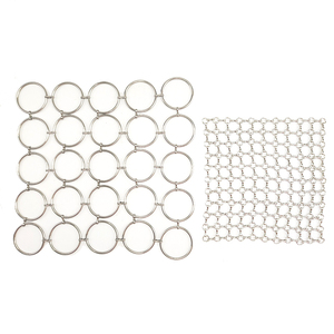 Dekorativer Metalldraht Mesh Edelstahl Ring Mesh Vorhang für Fenster dekoration Kettenhemd Screen Mesh Decke - Product Image 4
